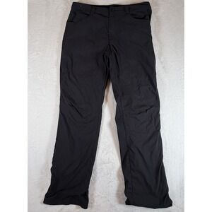 Orvis Pants Men's Sz 34x34 Black Fleece Lined Zip Pocket Outdoor Cargo